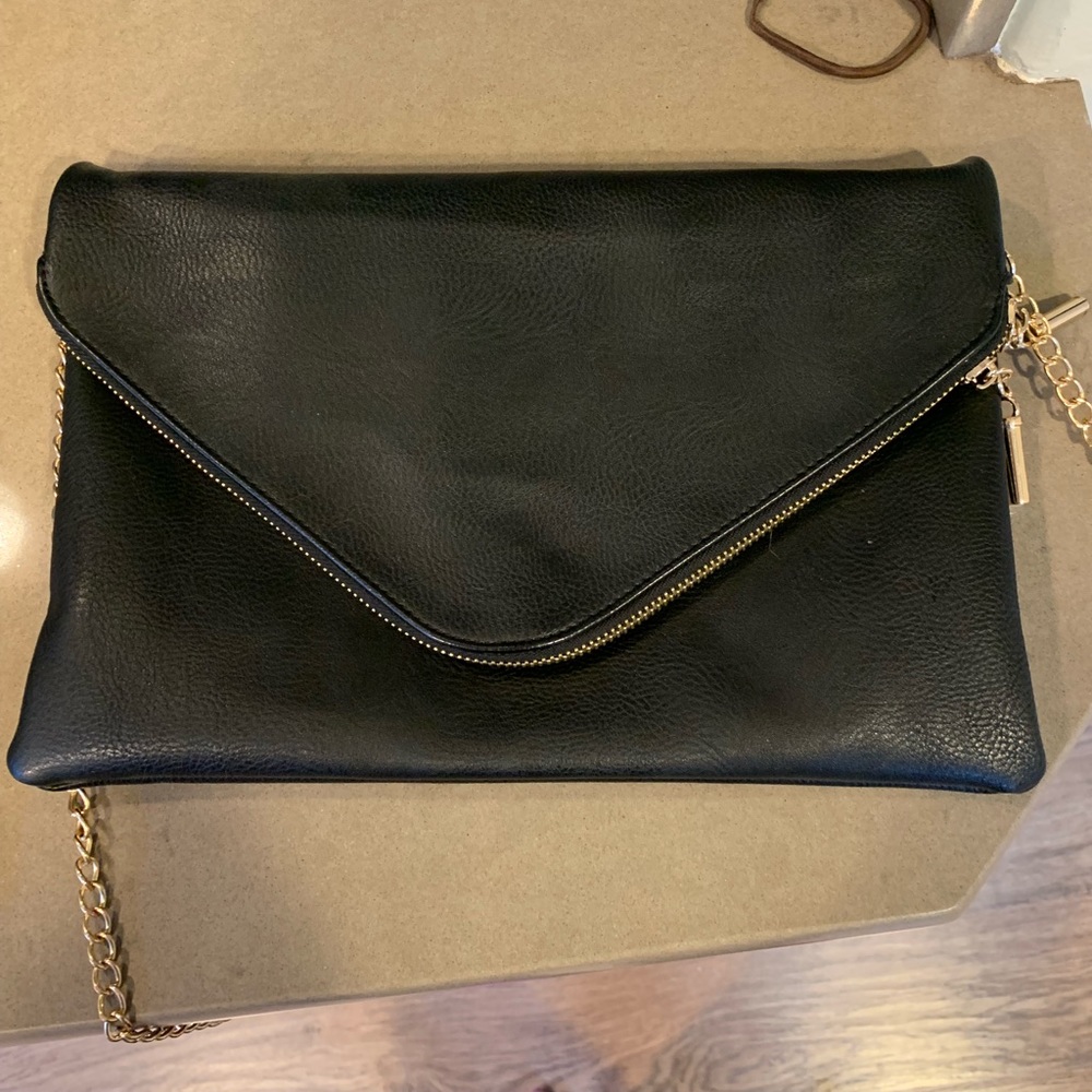 Vegan Leather Envelope Crossbody Bag
